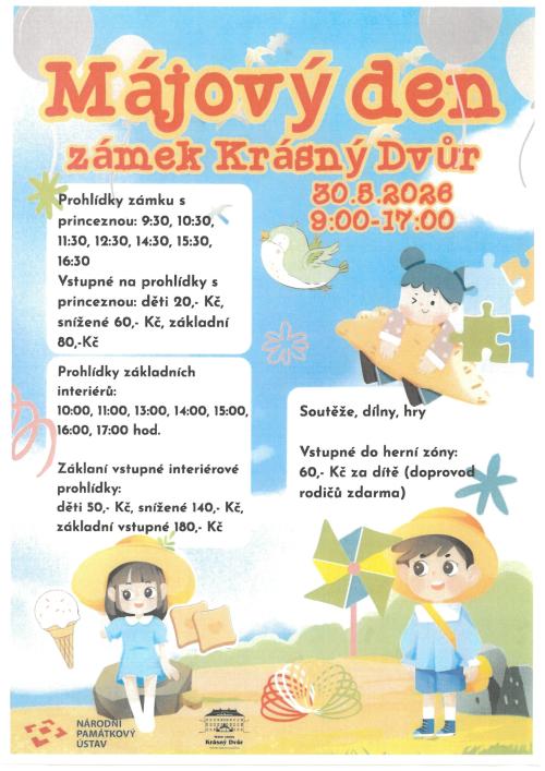 Májový den zámek Krásný Dvůr